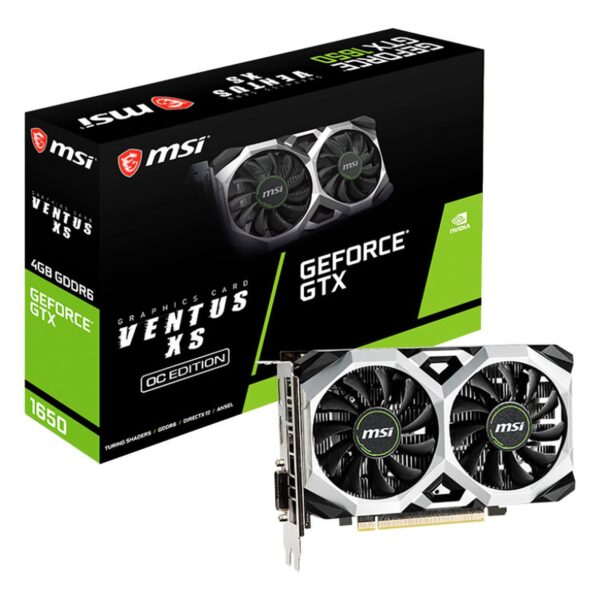 912-V809-3831 CARTE GRAPHIQUE MSI NVIDIA GEFORCE GTX 1650 VENTUS XS OCV1 DDR6 4G