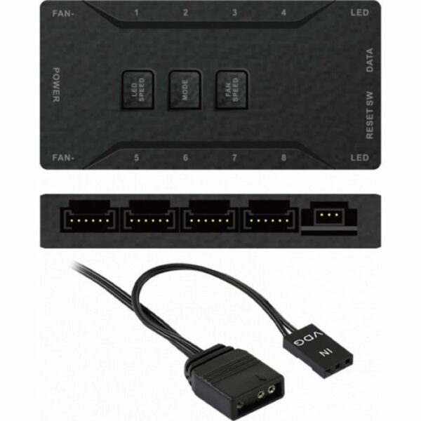 BOITIER GAMER AQIRYS RIGEL 4 FANS ARGB - NOIR