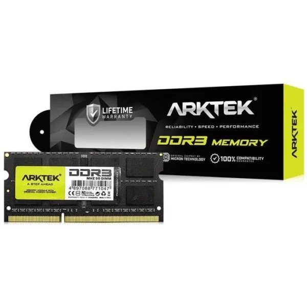 Arktek 4GB DDR3 1600MHZ BARRETTE MEMOIRE ARKTEK DDR3 4GB 1600MHZ SODIMM