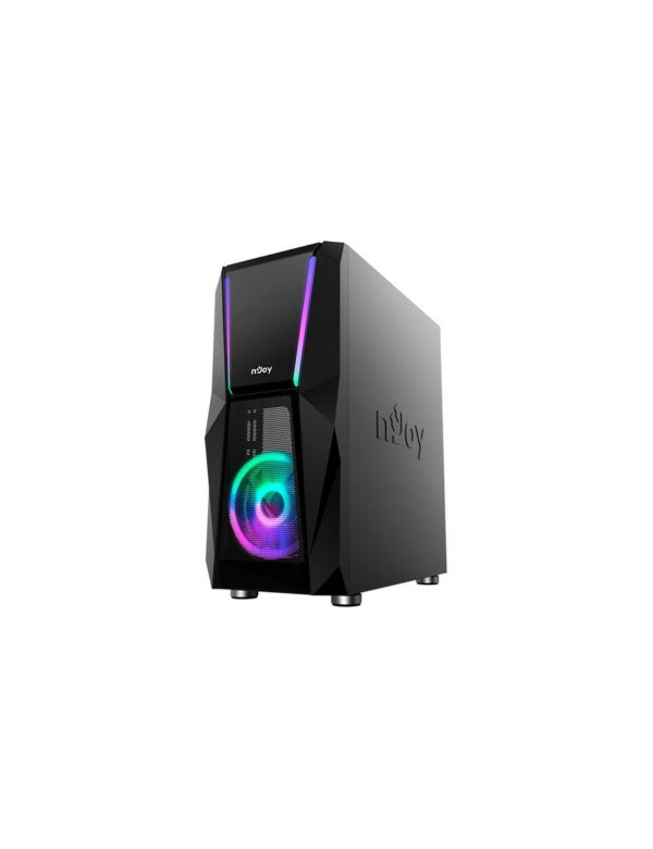 Boitier NJOY Fort PC Case - ARGB4 Boîtier Gamer NJOY FORT PC CASE ARGB / ATX & Micro ATX / Noir