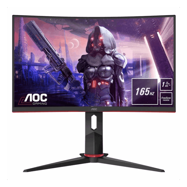 ÉCRAN DE GAMING AOC INCURVÉ 24 POUCES C24G2 1MS FHD 165HZ HDMI DP