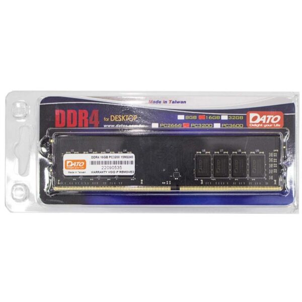 BARRETTE MEMOIRE DATO DIMM 16GO DDR4 PC3200
