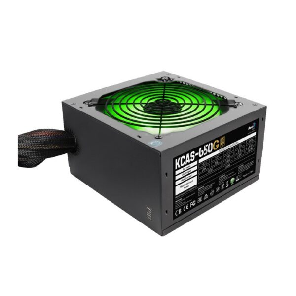 BLOC ALIMENTATION AEROCOOL KCAS 650G RGB 230V 80+ GLOD APFC EU BOX