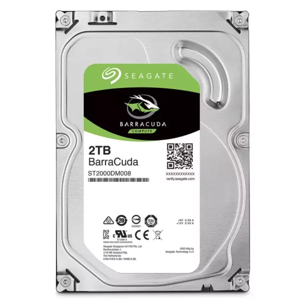 Disque Dur Interne SEAGATE BarraCuda 2To 3.5" - ST2000DM008