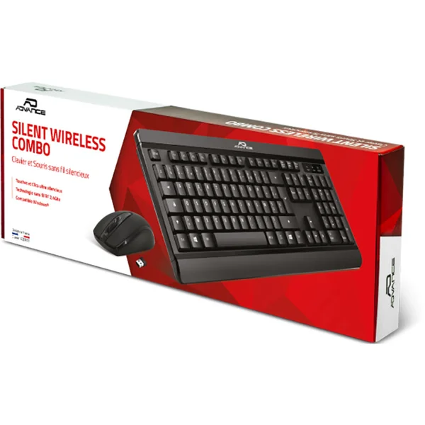 1626193961025 ADVANCE SILENT WIRELESS COMBO CLAVIER+SOURIS