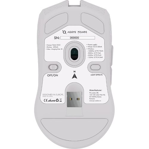 AQIRYS Souris Gamer Polaris White