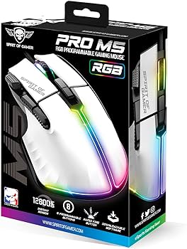 SOG SOURIS PRO-M5 WHITE RGB 8 BOUTONS PROG3