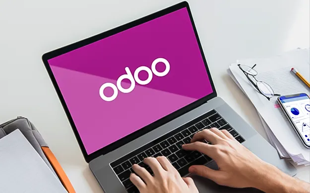 Expertise en développement ERP Odoo sur un ordinateur portable