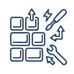 Un clavier d'ordinateur portable avec une touche "E" légèrement décollée, un tournevis et une clé à molette.