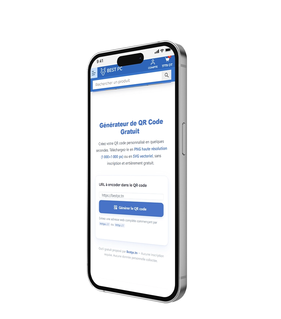 smartphone devant un code qr