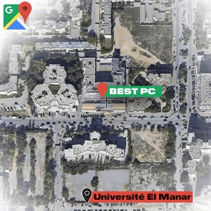 Localisation Best PC - Magasin Vente Matériel Informatique & Gaming Tunis