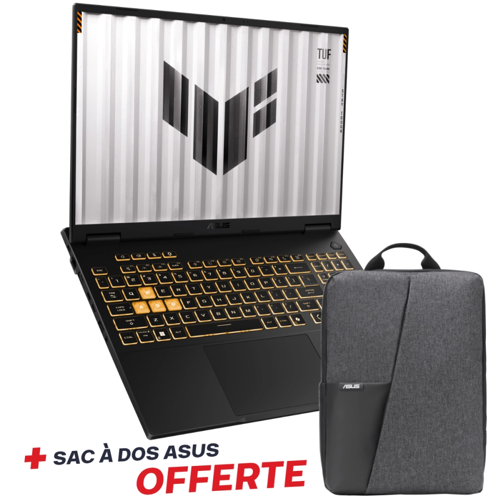 Pc Portable Gamer ASUS TUF Gaming F16 2025 | Core 5 210H | RTX 3050 6G | 24 Go DDR5 | 512 Go SSD | Gris