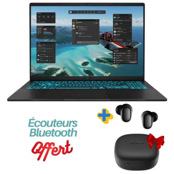 Pc Portable Gamer ASUS V16 V3607VJ | Intel Core 7 240H | RTX 3050 6G | 16 Go DDR5 | 512 Go SSD | Noir