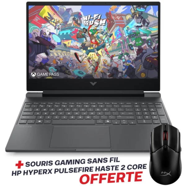 Pc Portable Gamer HP Victus Gaming 15-fb3008nk | Ryzen 5 8645HS | 8 Go DDR5 | 512 Go SSD | Windows 11 | Noir