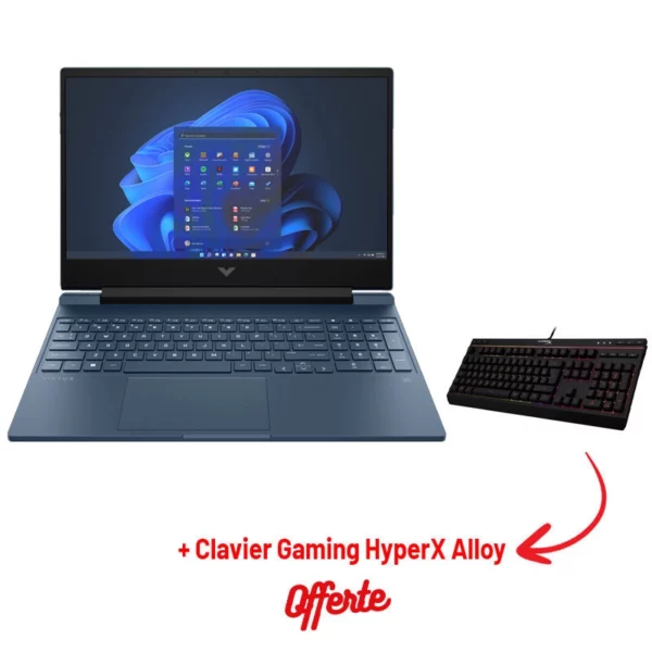 PC Portable Gamer HP Victus Gaming Laptop 15-fa1006nk | i5-13420H | 16 Go | 512 Go SSD | Windows 11 | Bleu
