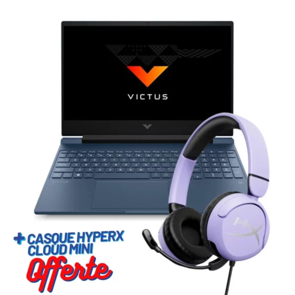 PC Portable Gamer HP Victus Gaming Laptop 15-fa1006nk | i5-13420H | 16 Go | 512 Go SSD | Windows 11 | Bleu