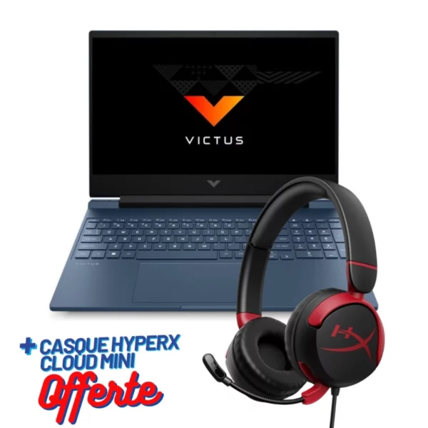 PC Portable Gamer HP Victus Gaming Laptop 15-fa1006nk | i5-13420H | 24 Go | 512 Go SSD | Windows 11 | Bleu