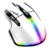 souris gamer filaire blanche ergonomique pc 12800
